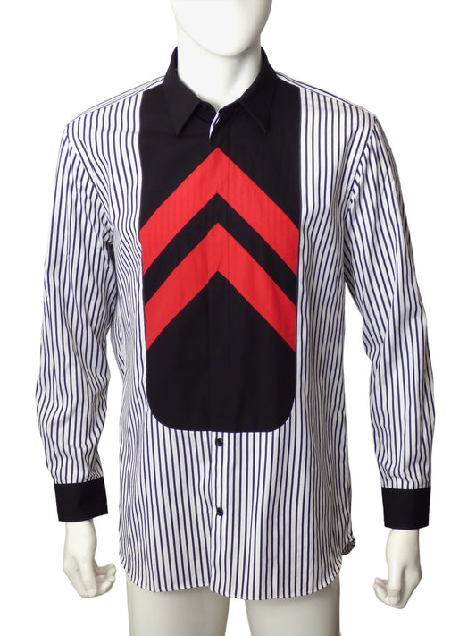 GIVENCHY-Cotton Stripe Shirt, Size-Large