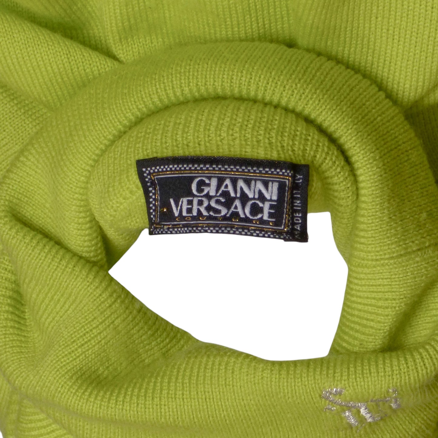 GIANNI VERSACE- 1990s Wool Turtleneck Sweater, Size Large