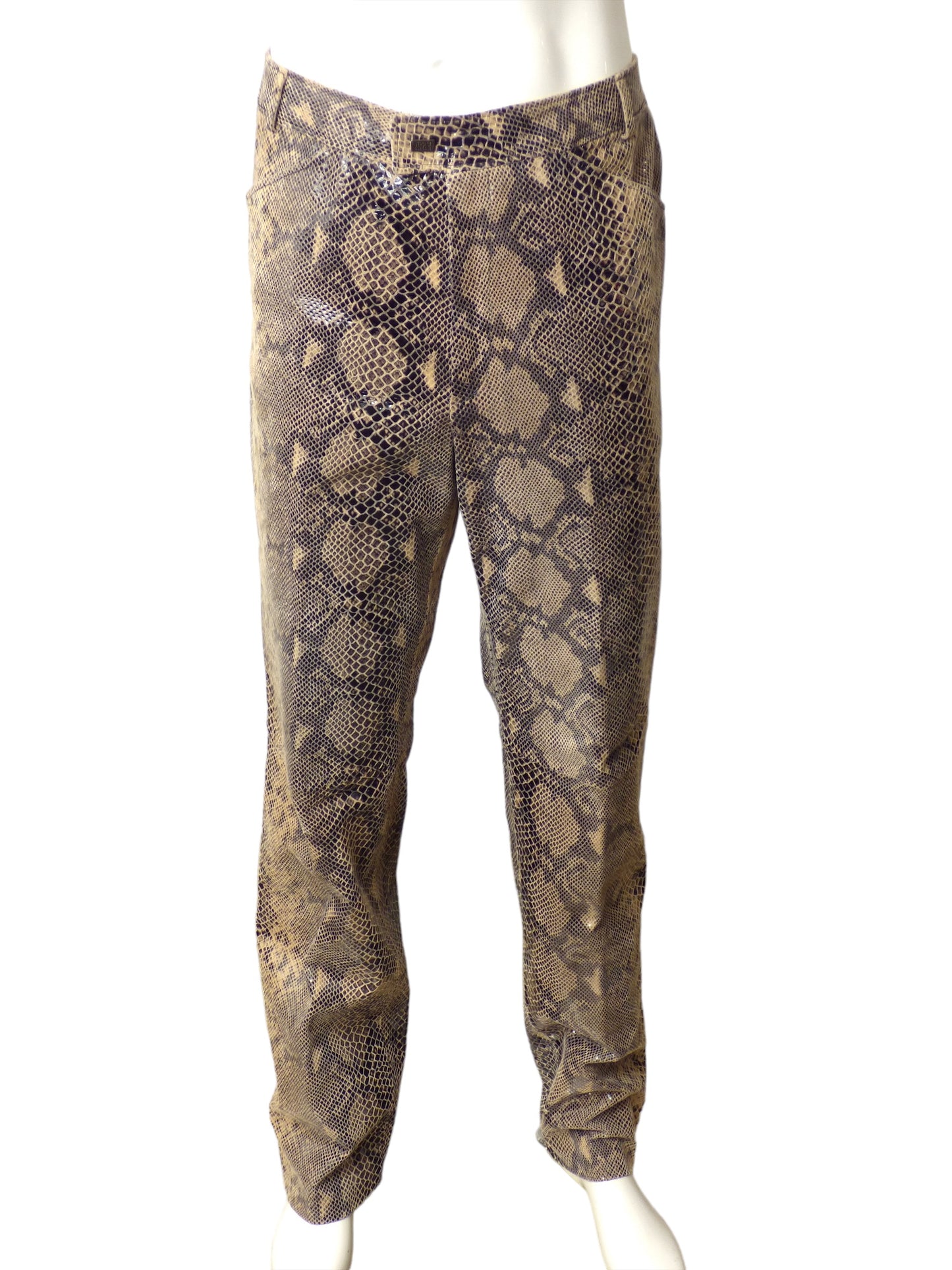 VERSACE CLASSIC v.2- 1990s Snakeskin Pants, Waist-36"