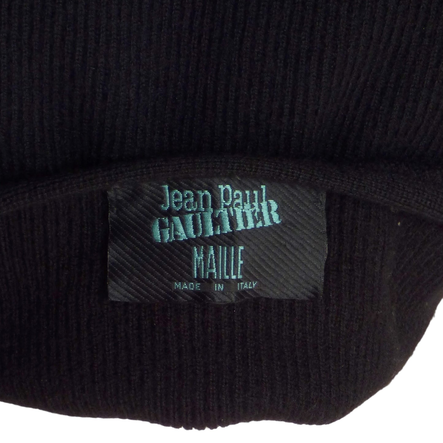 JEAN PAUL GAULTIER- 1990s Black Knit Cardigan Vest, Size Large