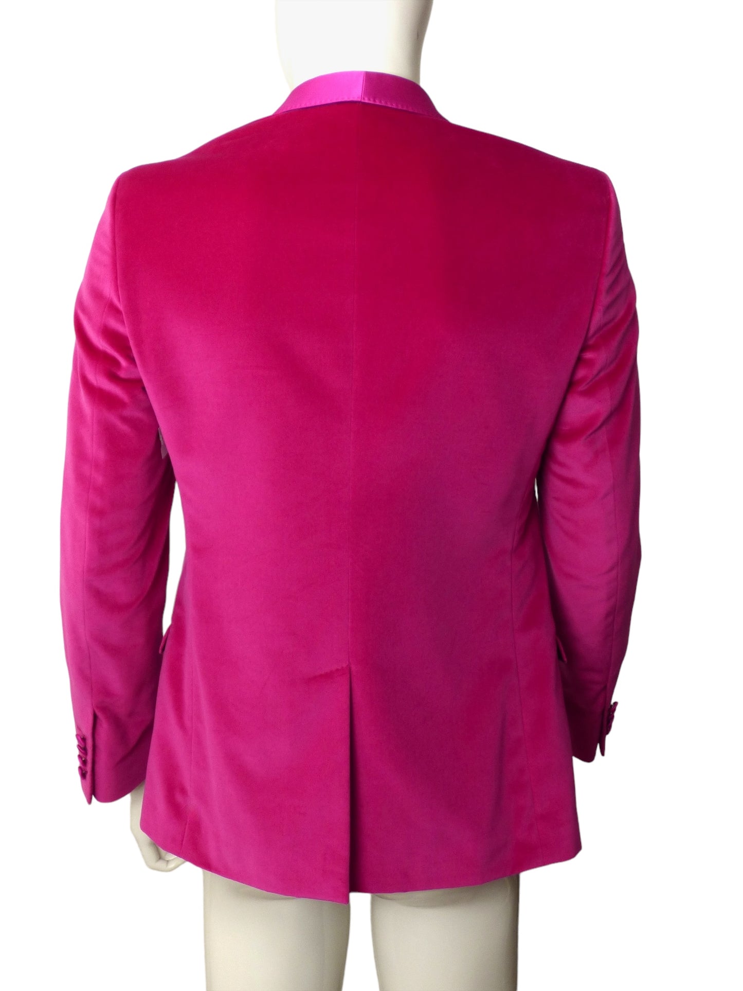 DOLCE & GABBANA- Pink Velvet Blazer, Size Medium