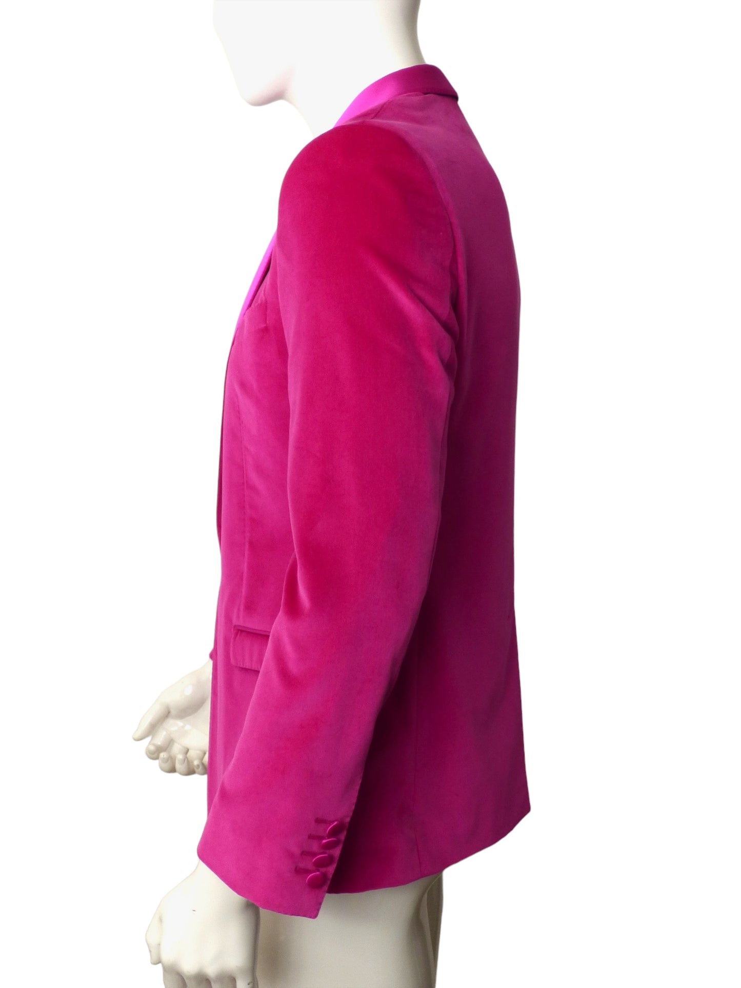 DOLCE & GABBANA- Pink Velvet Blazer, Size Medium