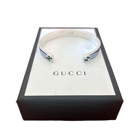 GUCCI X ADIDAS-NIB Enamel Sterling Silver Cuff