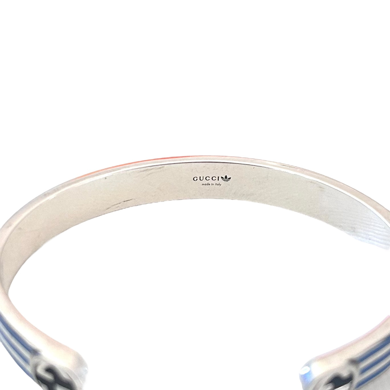 GUCCI X ADIDAS-NIB Enamel Sterling Silver Cuff