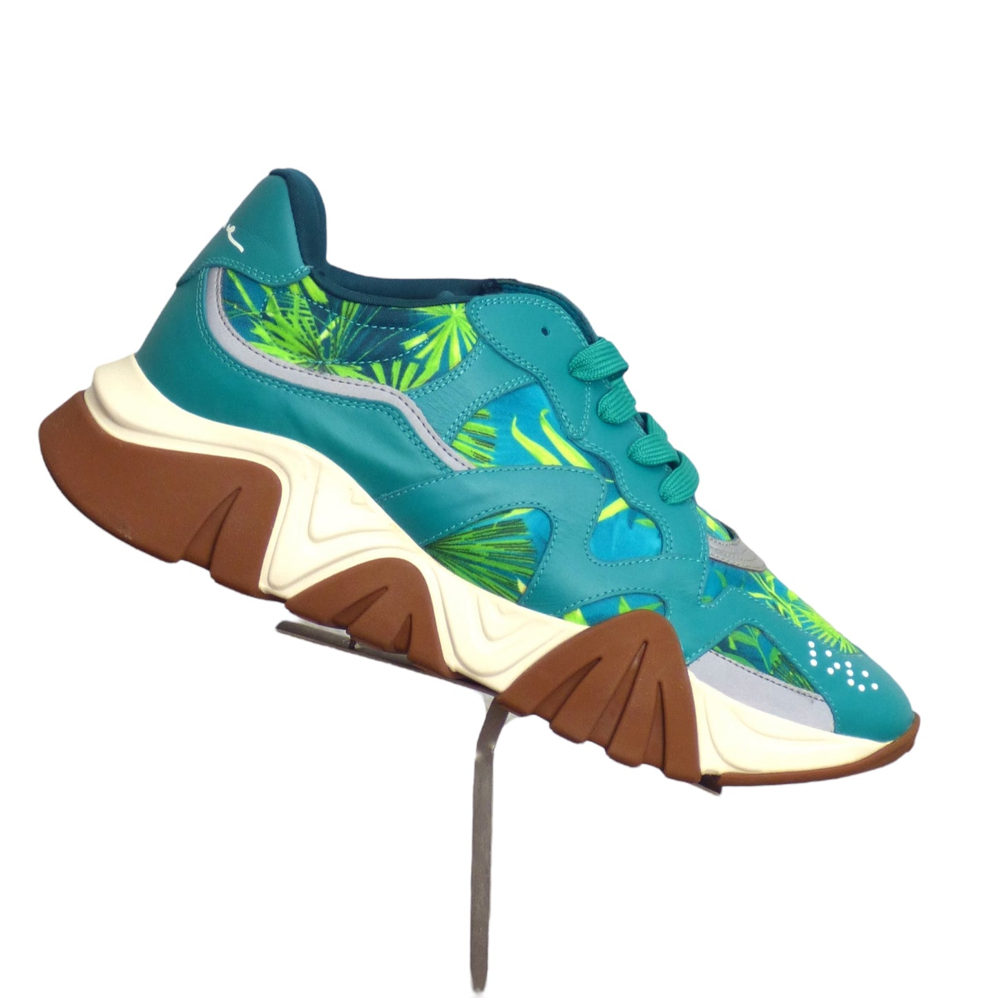 VERSACE- 2020 Jungle-Print Squalo Sneaker, Size 42