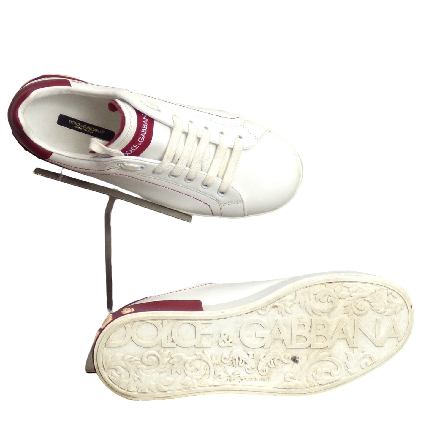 DOLCE & GABBANA- Bassa Low Top Sneakers, Size 8