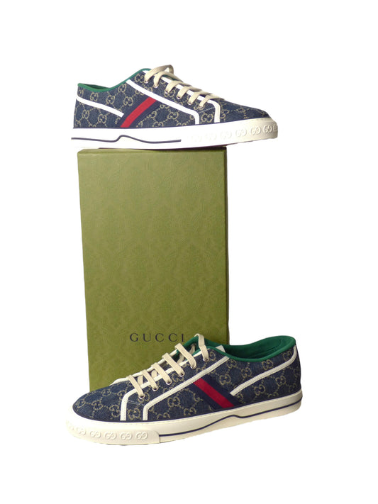 GUCCI- NIB  Denim 1977 Sneakers, Size US-15.5