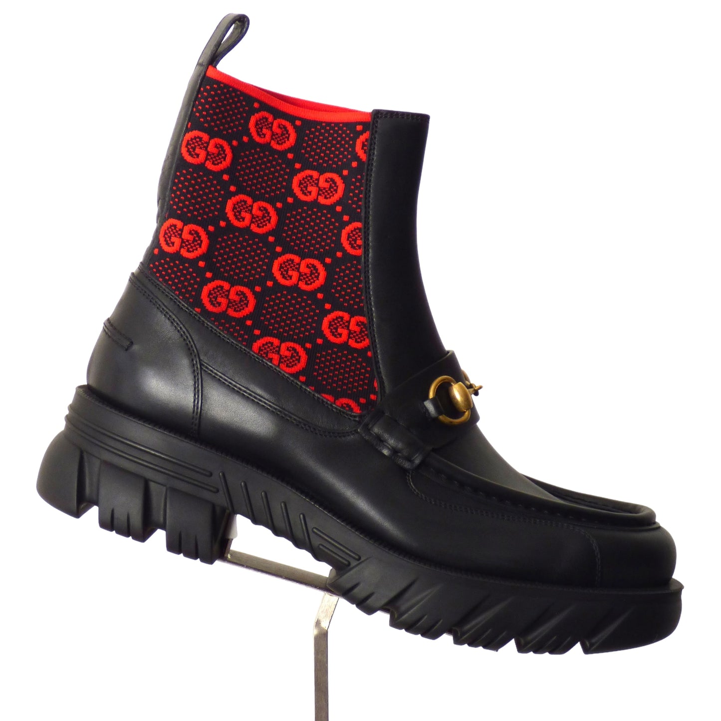 GUCCI- NIB Quebec Calf GG Boots, Size US-8.5