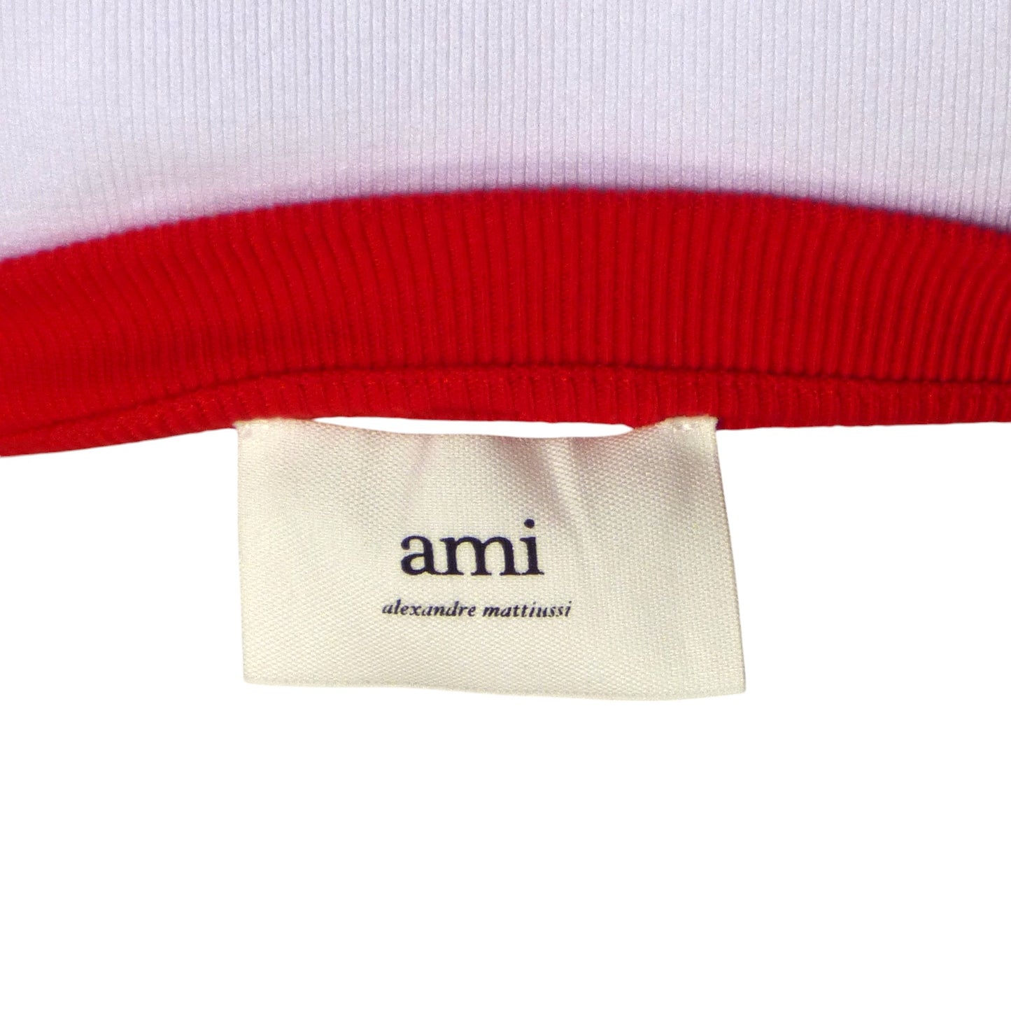 AMI- NWT Ribbed Cotton T-Shirt, Size XL