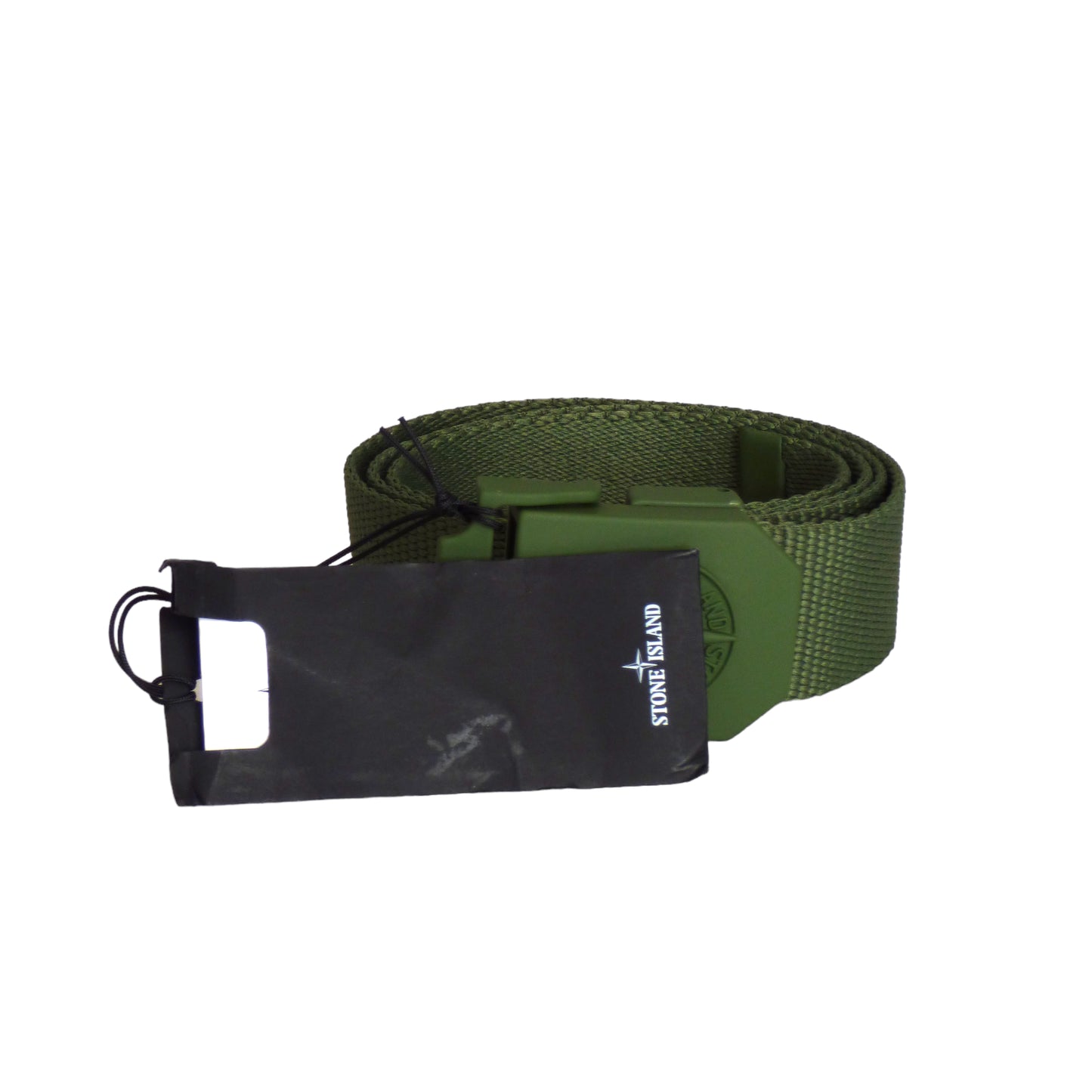 STONE ISLAND- NWT Green Web Utility Belt, Size Small