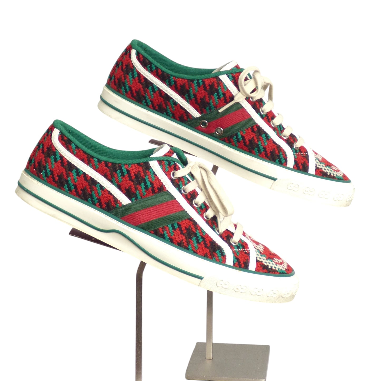 GUCCI- 1977 Wool Houndstooth Sneakers, Size 8.5