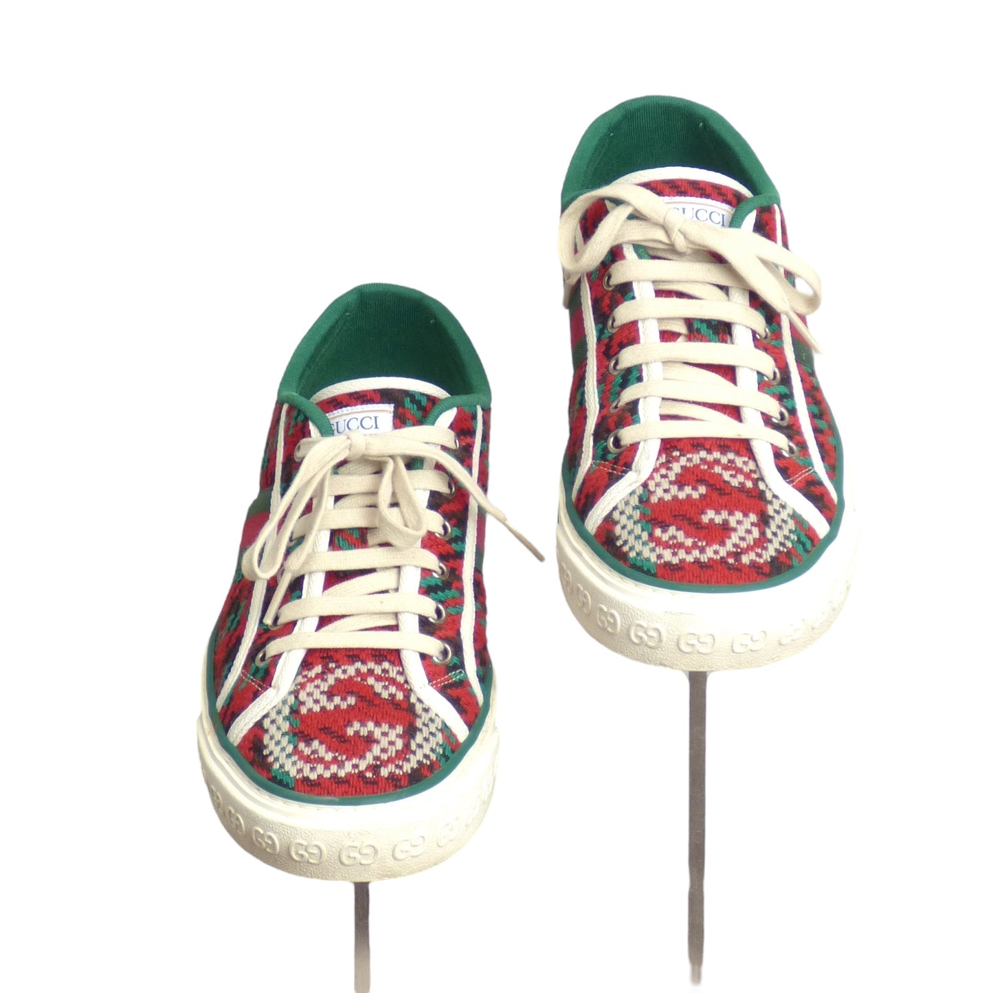 GUCCI- 1977 Wool Houndstooth Sneakers, Size 8.5