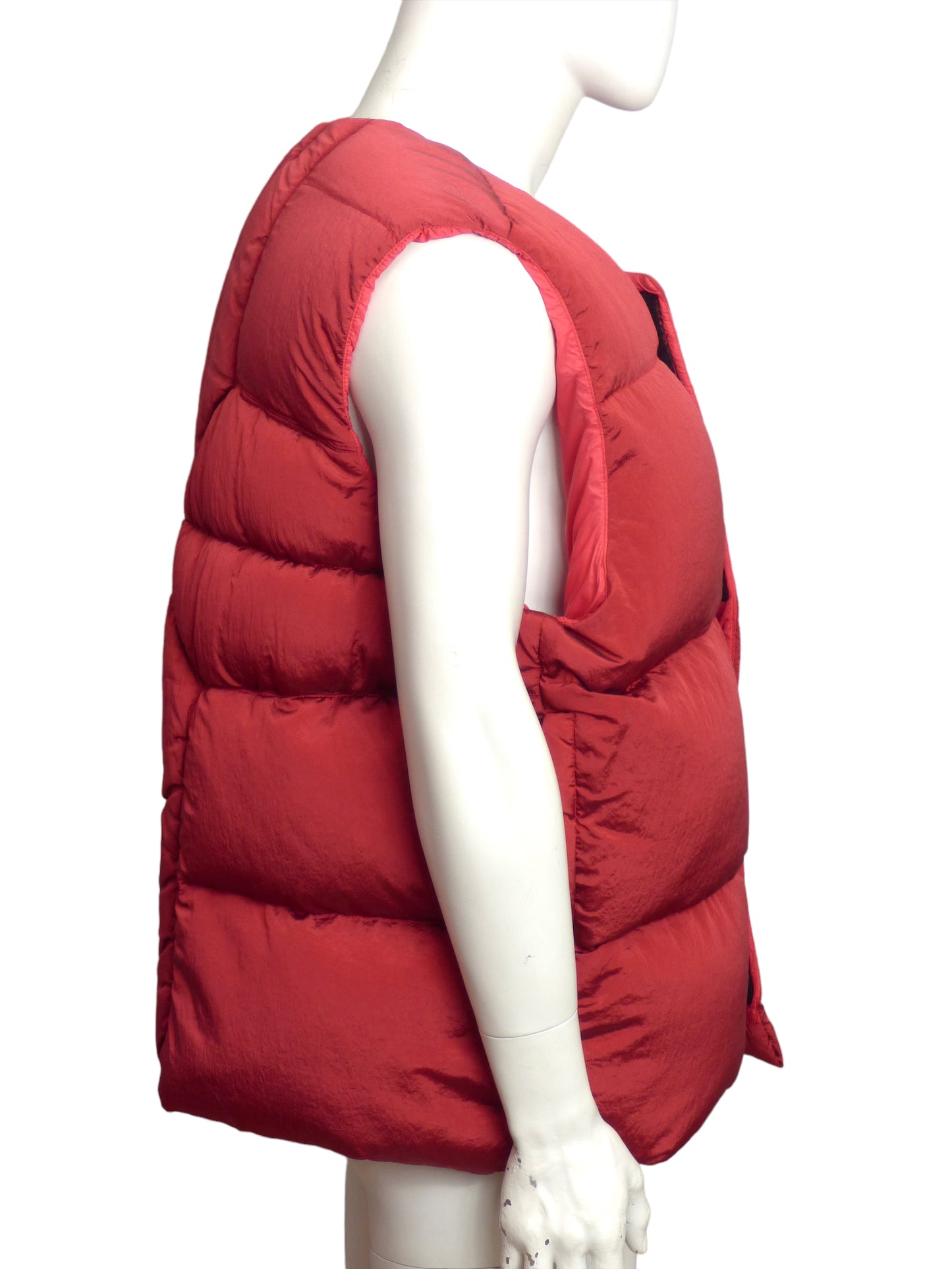 STONE ISLAND- NWT Red Puffer Vest, Size XL