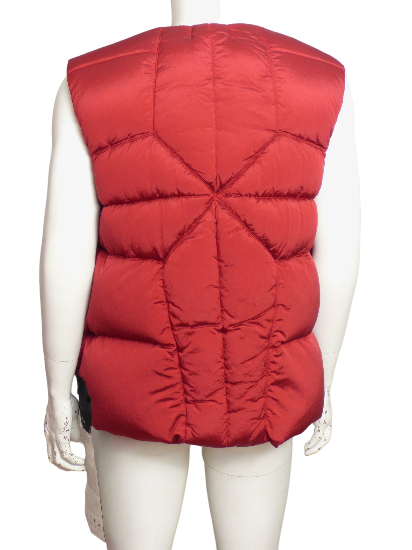 STONE ISLAND- NWT Red Puffer Vest, Size XL