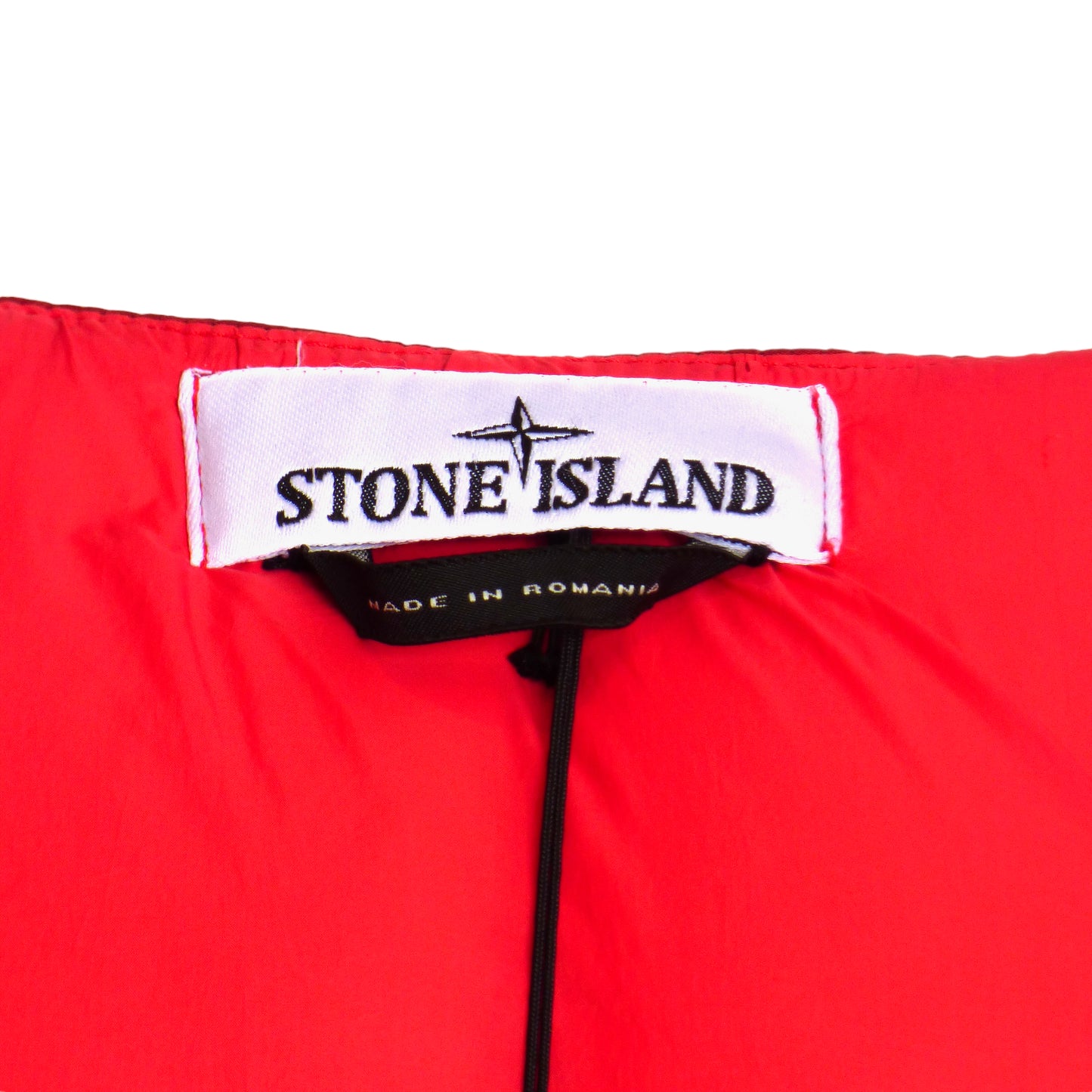 STONE ISLAND- NWT Red Puffer Vest, Size XL