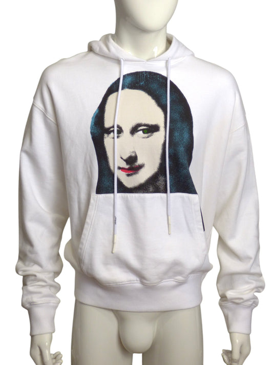 OFF WHITE- NWT 2020 Mona Lisa Print Hoodie, Size Medium