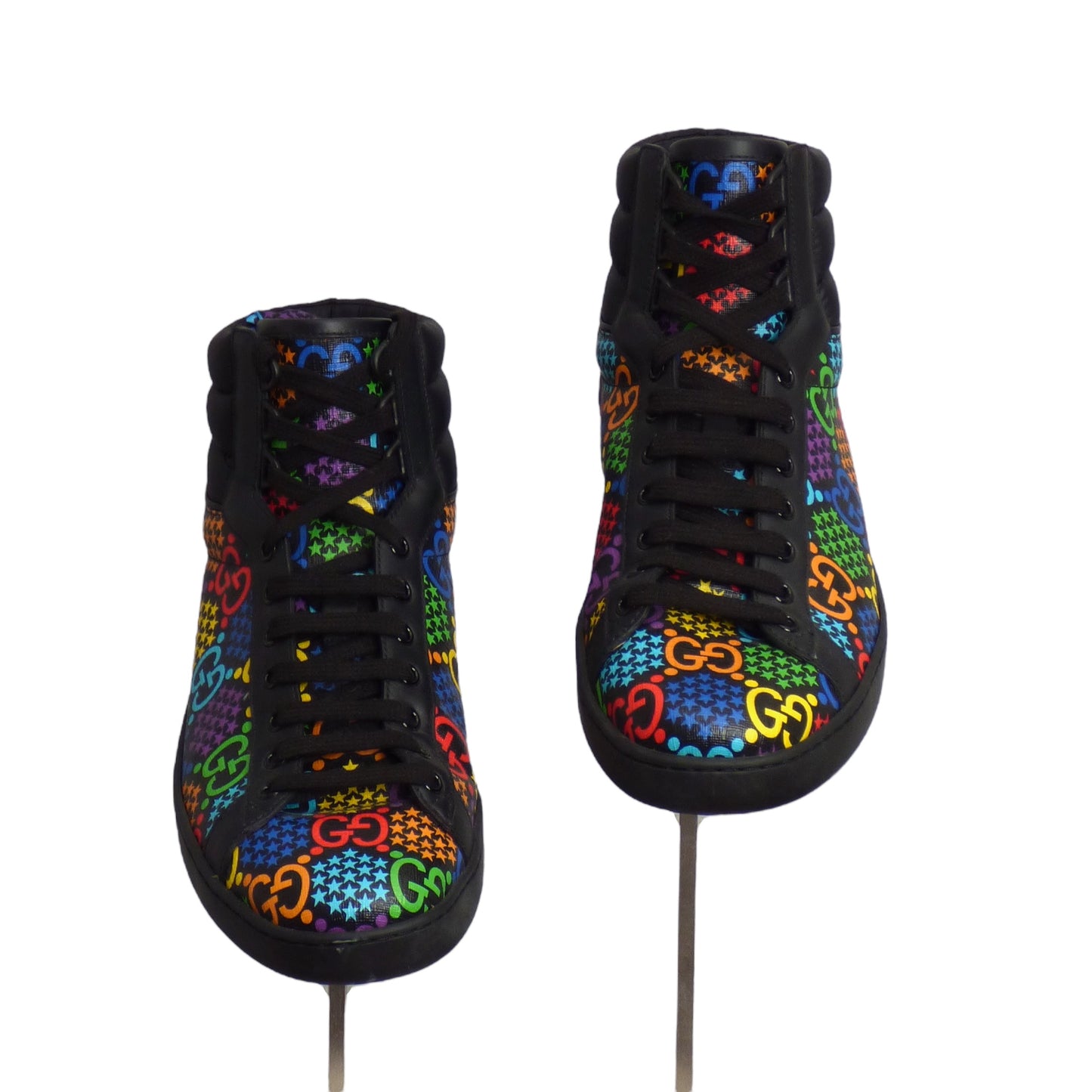 GUCCI- 2022 Psychedelic Ace High Top Sneakers, Size 9