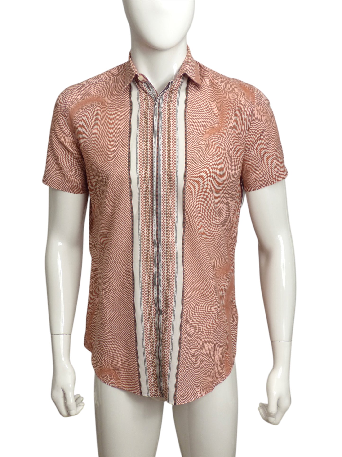 FENDI- Cotton Print S/S Shirt, Size Medium