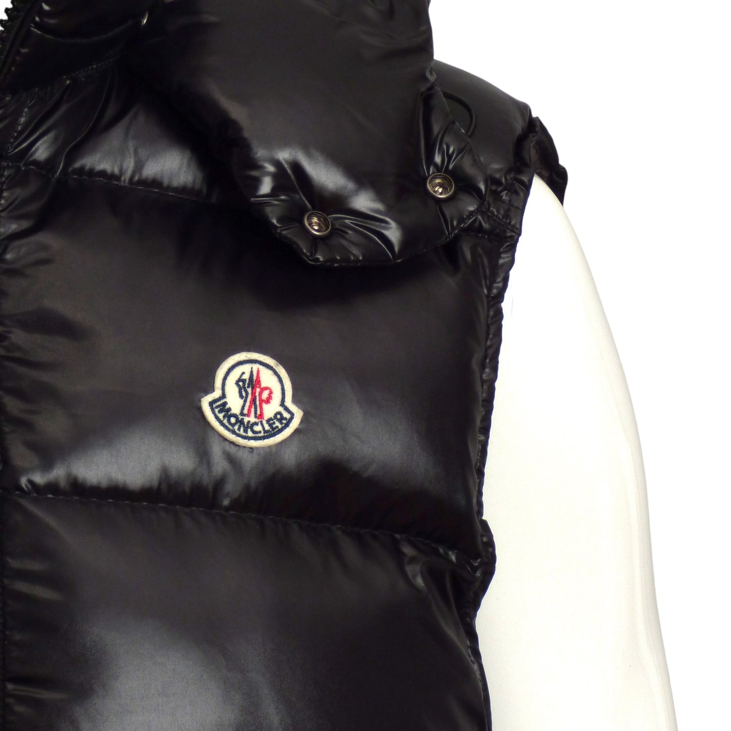 MONCLER- Black Bormes Down Puffer Vest, Size Large