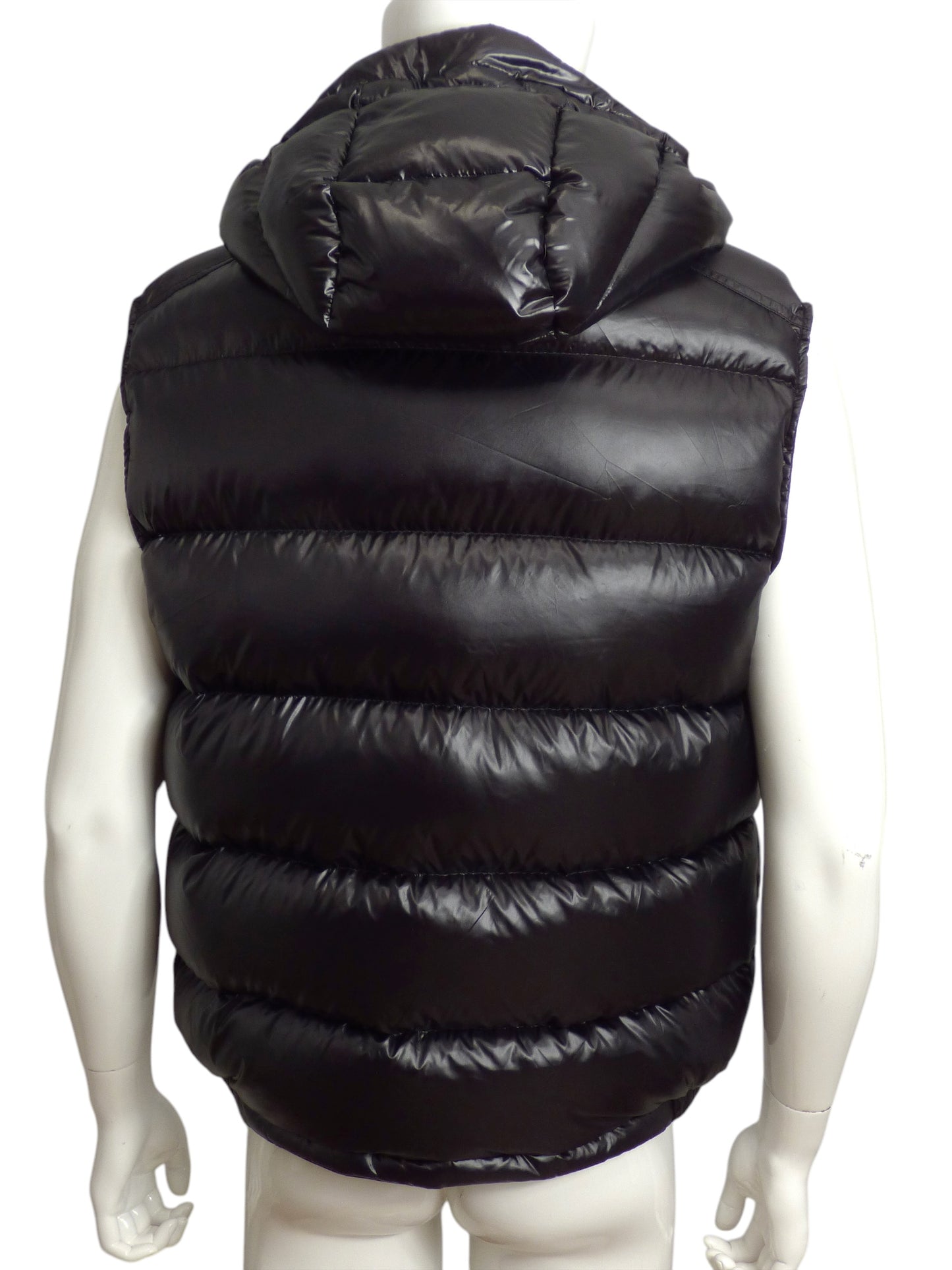 MONCLER- Black Bormes Down Puffer Vest, Size Large