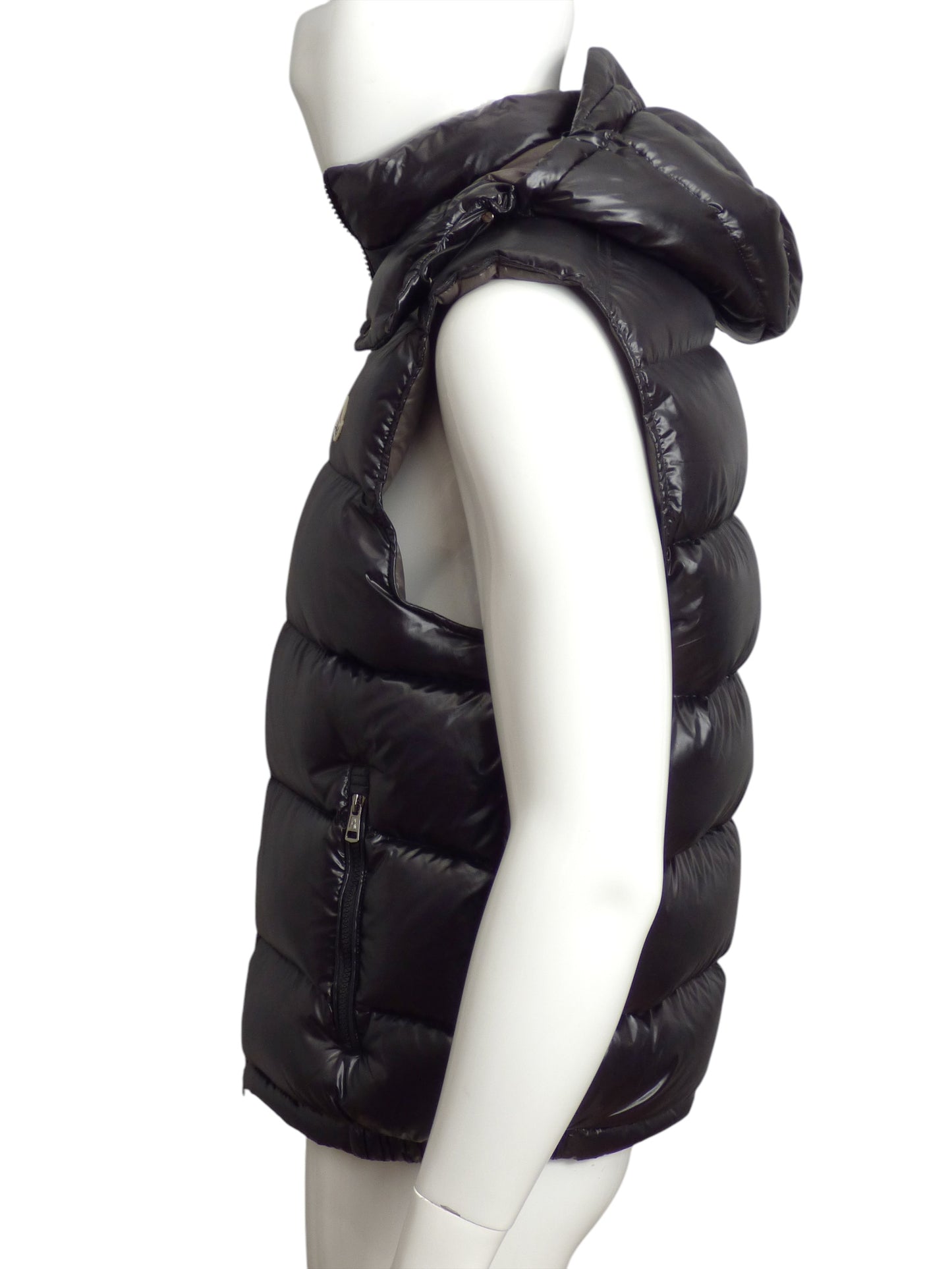 MONCLER- Black Bormes Down Puffer Vest, Size Large