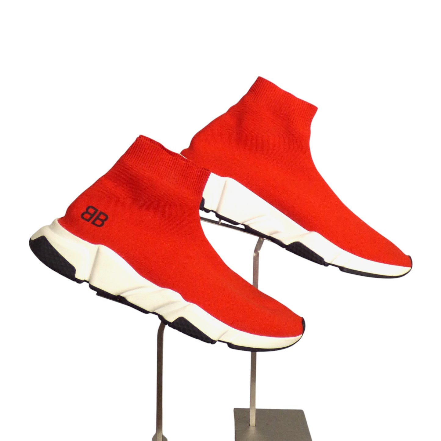 BALENCIAGA- Red Speed Trainers, Size 44