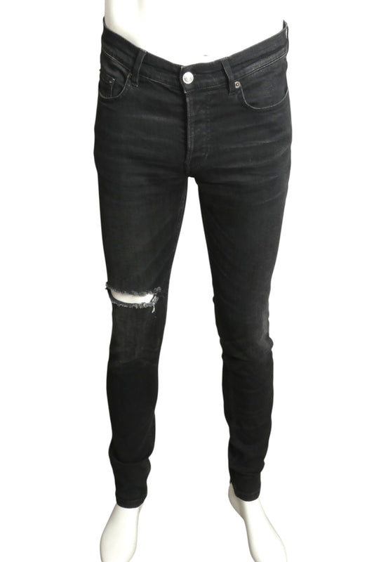 BALENCIAGA- 2018 Black "Archtype"  Distressed Denim Jeans, Waist 29