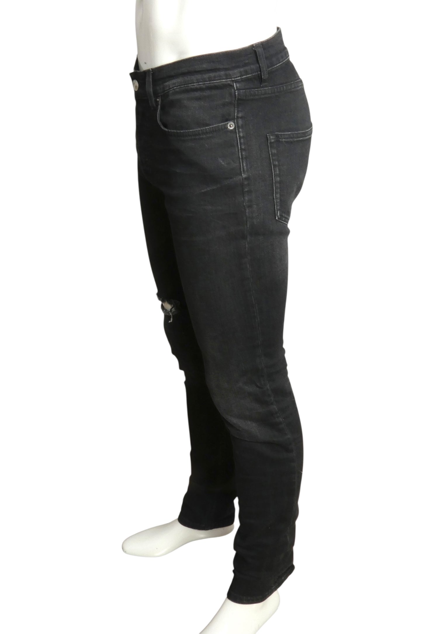 BALENCIAGA- 2018 Black "Archtype"  Distressed Denim Jeans, Waist 29