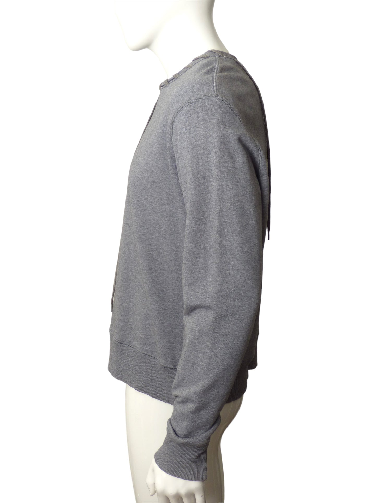 CRAIG GREEN- Gray Cotton Lacing Sweatshirt, Size Medium