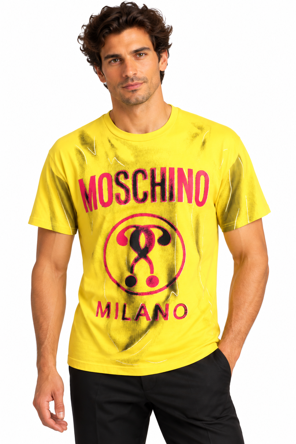 MOSCHINO COUTURE! - 2016 Graphic Print T-Shirt, Size-Medium