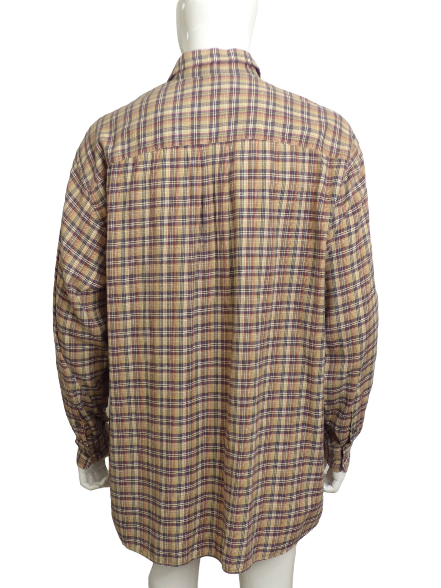 GUCCI- Sample Plaid Flannel L/S Shirt, Size 2XL