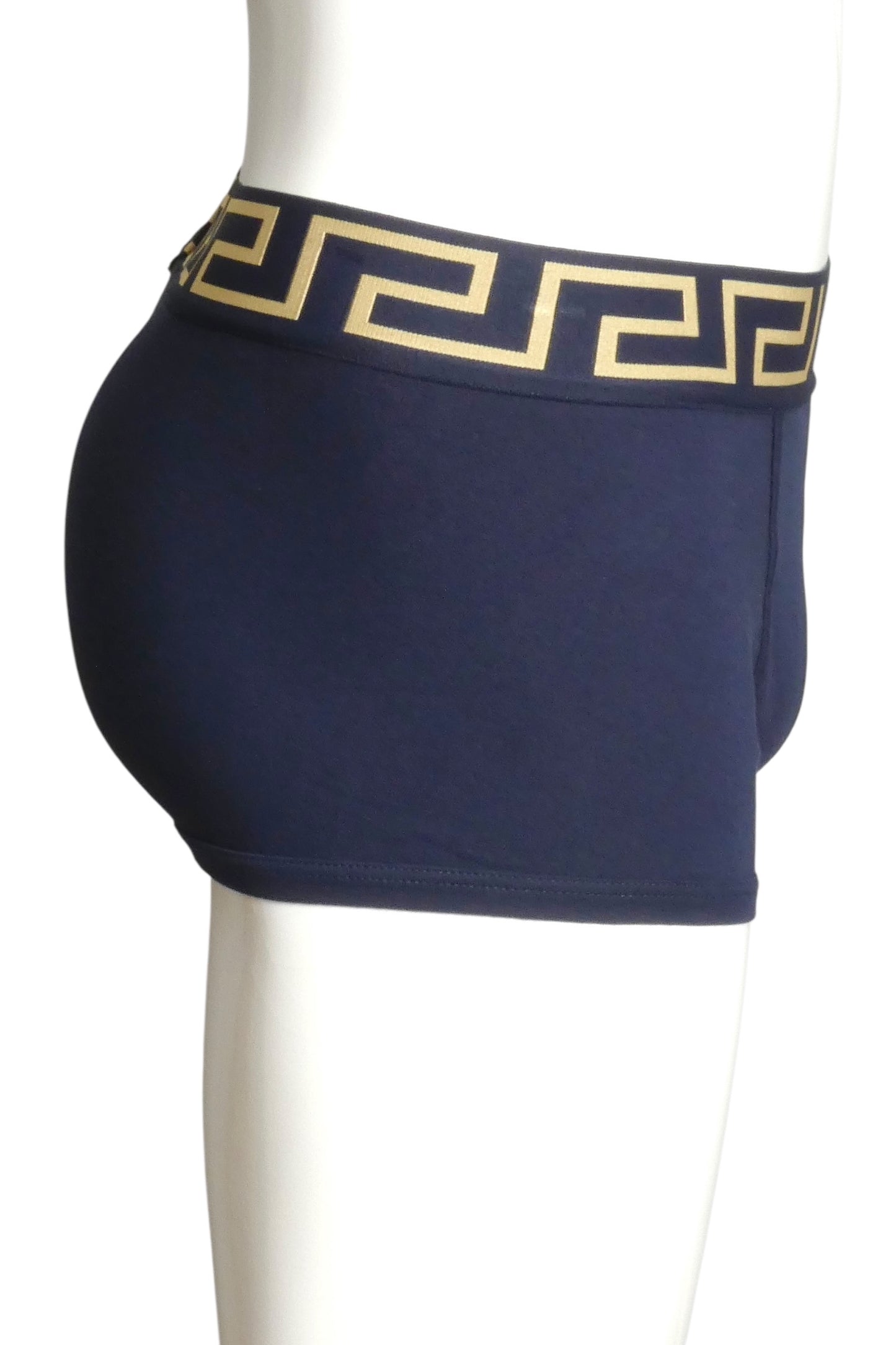 VERSACE- NIB Navy Low Rise Trunk, Size XS
