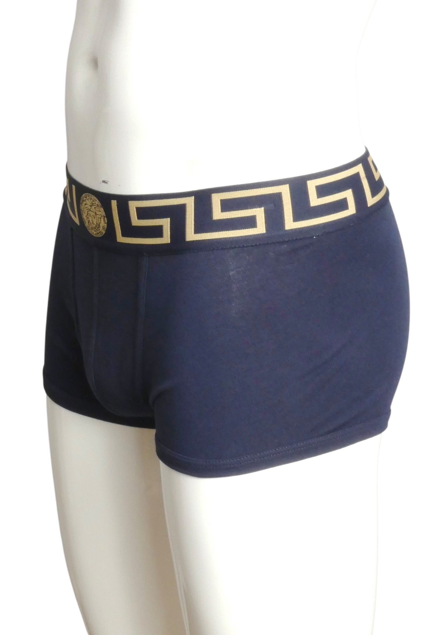 VERSACE- NIB Navy Low Rise Trunk, Size XS