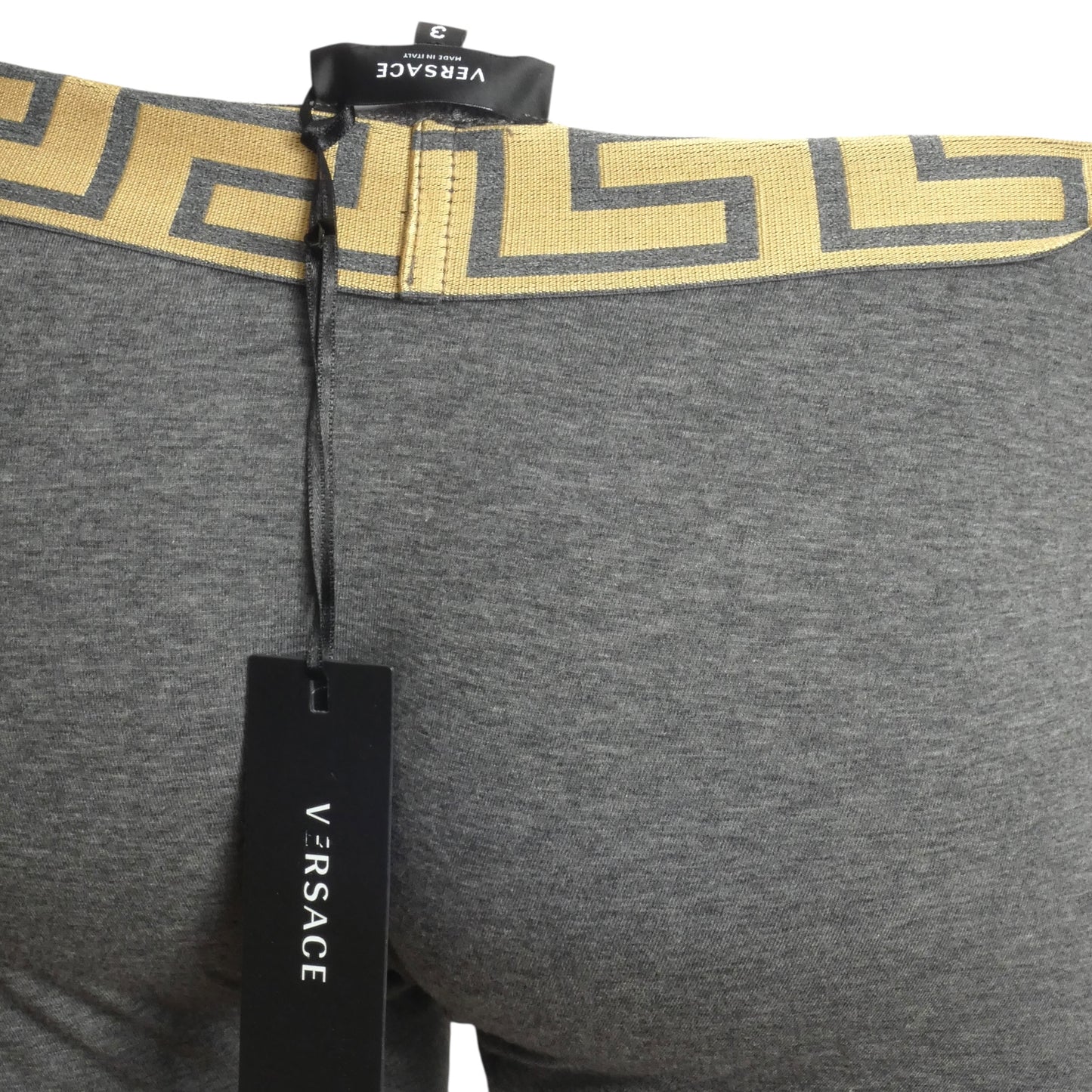 VERSACE- NIB Gray Trunk, Size XS