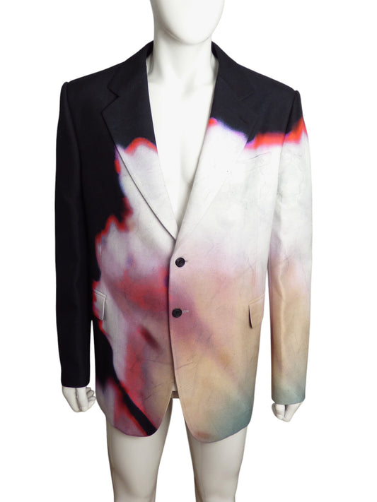 ALEXANDER MCQUEEN- NWT 2023 Solarised Flower Blazer, Size 2XL