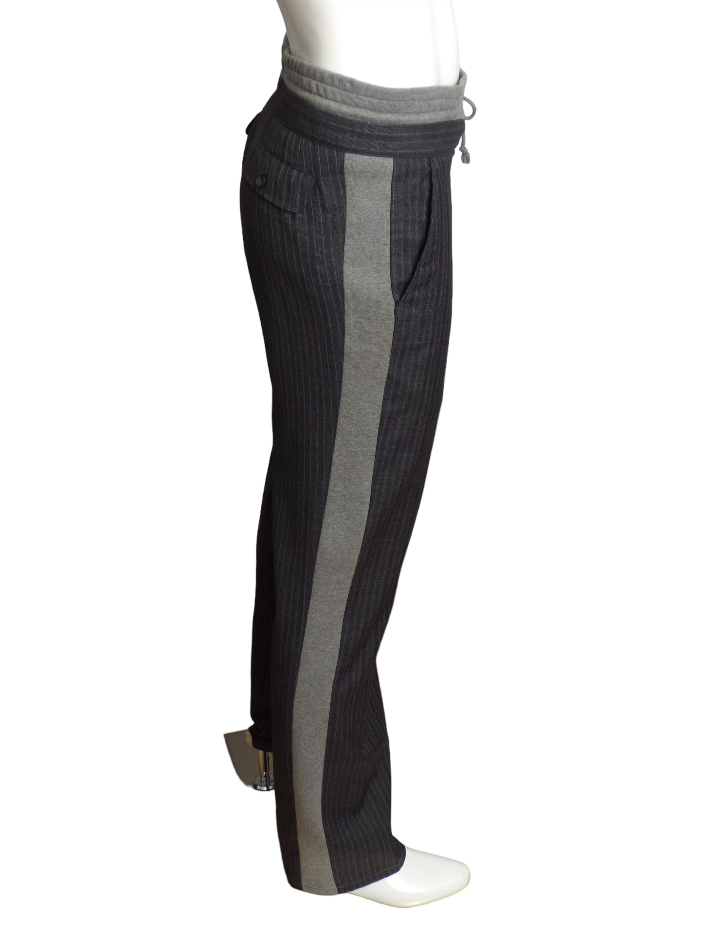 D&G- Wool Stripe & Knit Pants, W-34