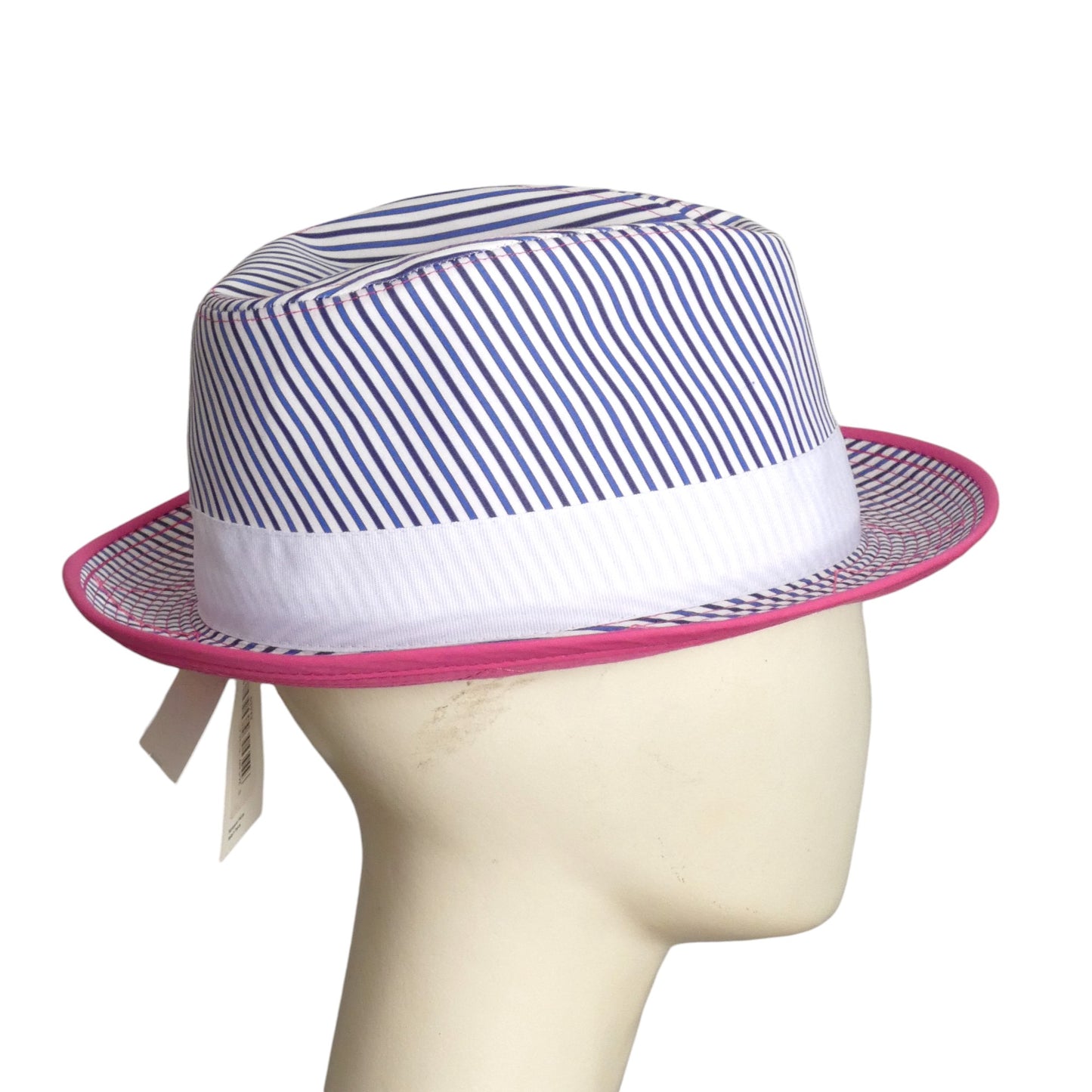COMME DES GARCONS- 2023 NWT Cotton Stripe Bucket Hat, Size Medium
