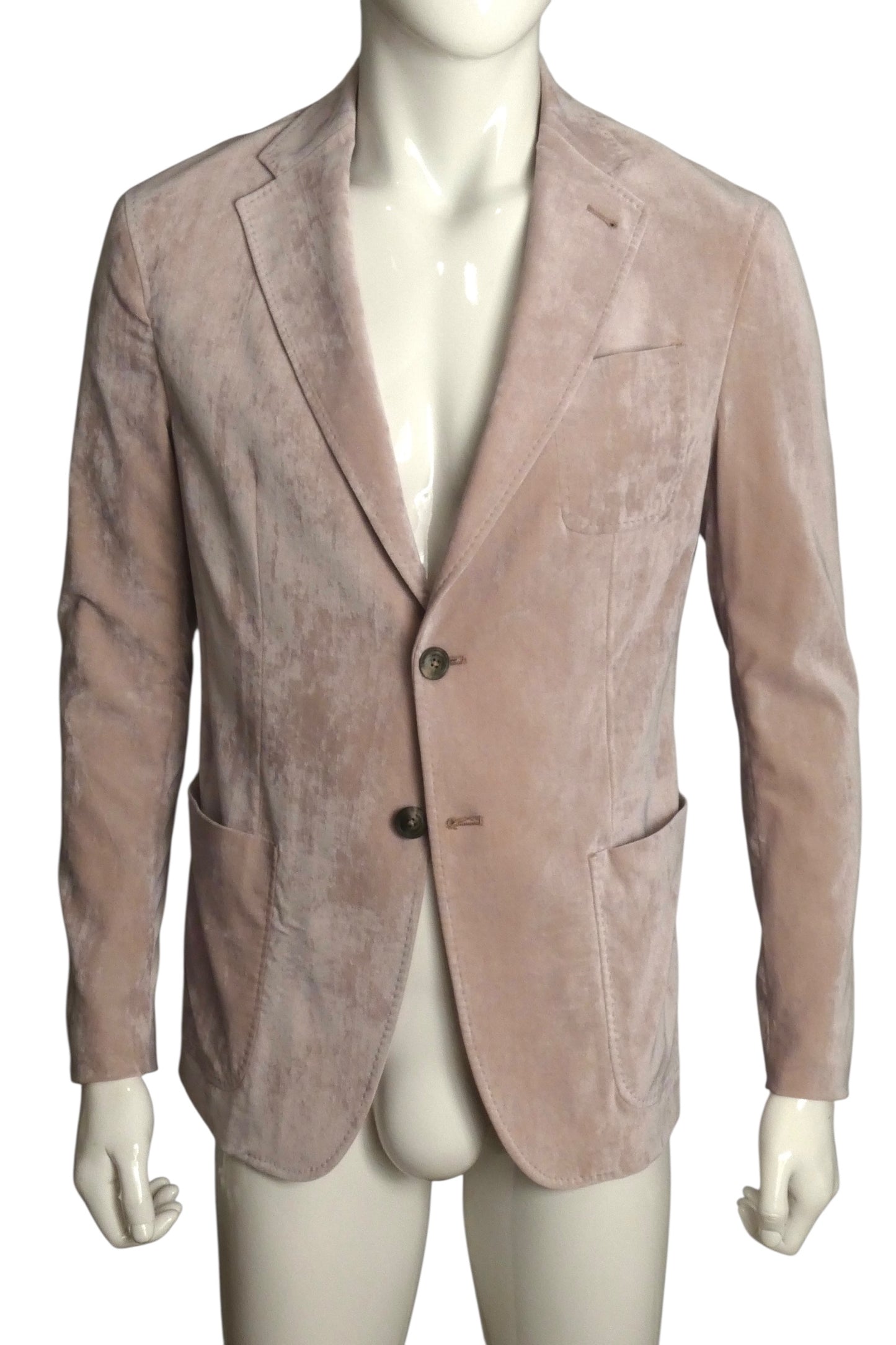 EMPORIO ARMANI- Pink Velvet Blazer, Size Large