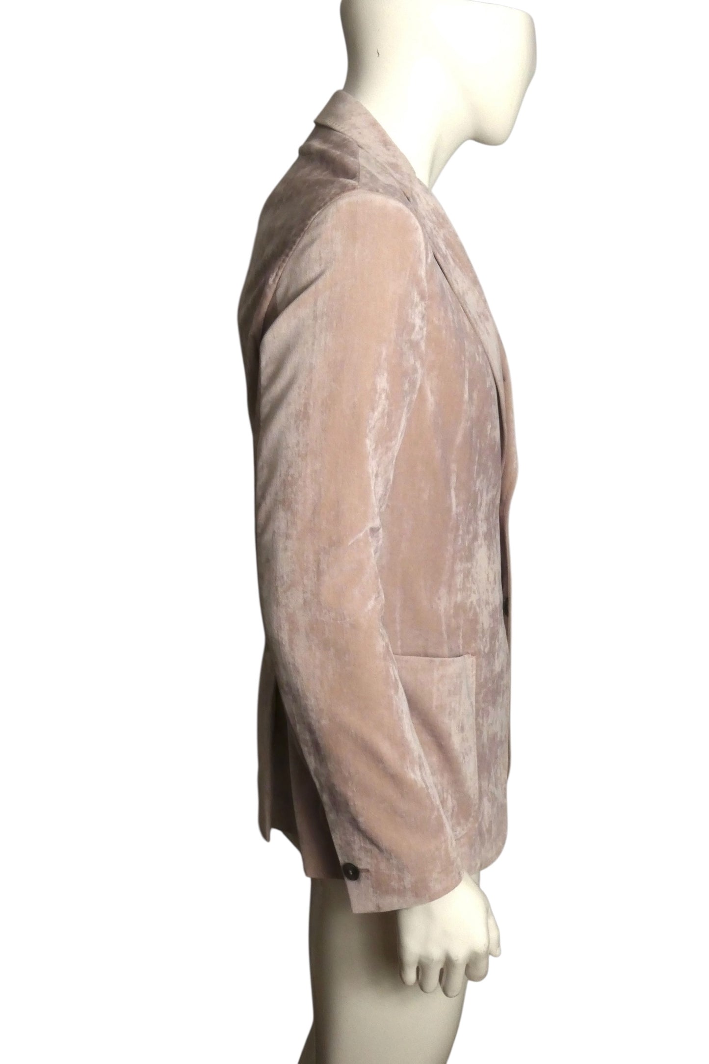 EMPORIO ARMANI- Pink Velvet Blazer, Size Large