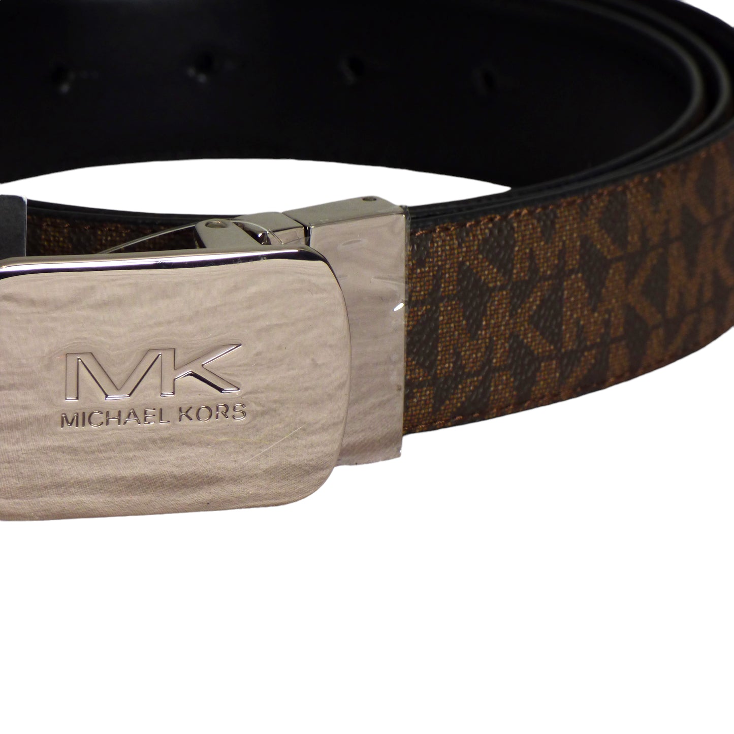 MICHAEL KORS, NWT Reversible Monogram Leather Belt, Size 2XL