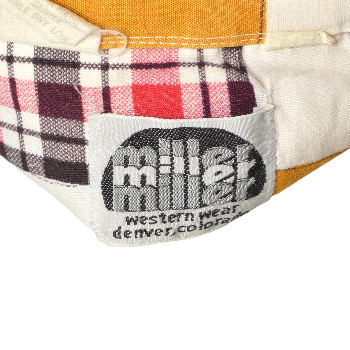 1970s Patchwork Western L/S Shirt, Size Large