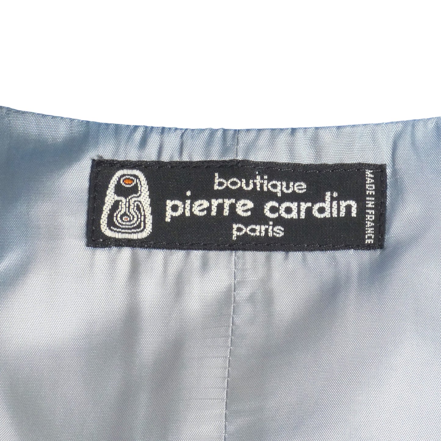 PIERRE CARDIN (HAUTE COUTURE) - 1984 Blue Rayon Suit, Size Large