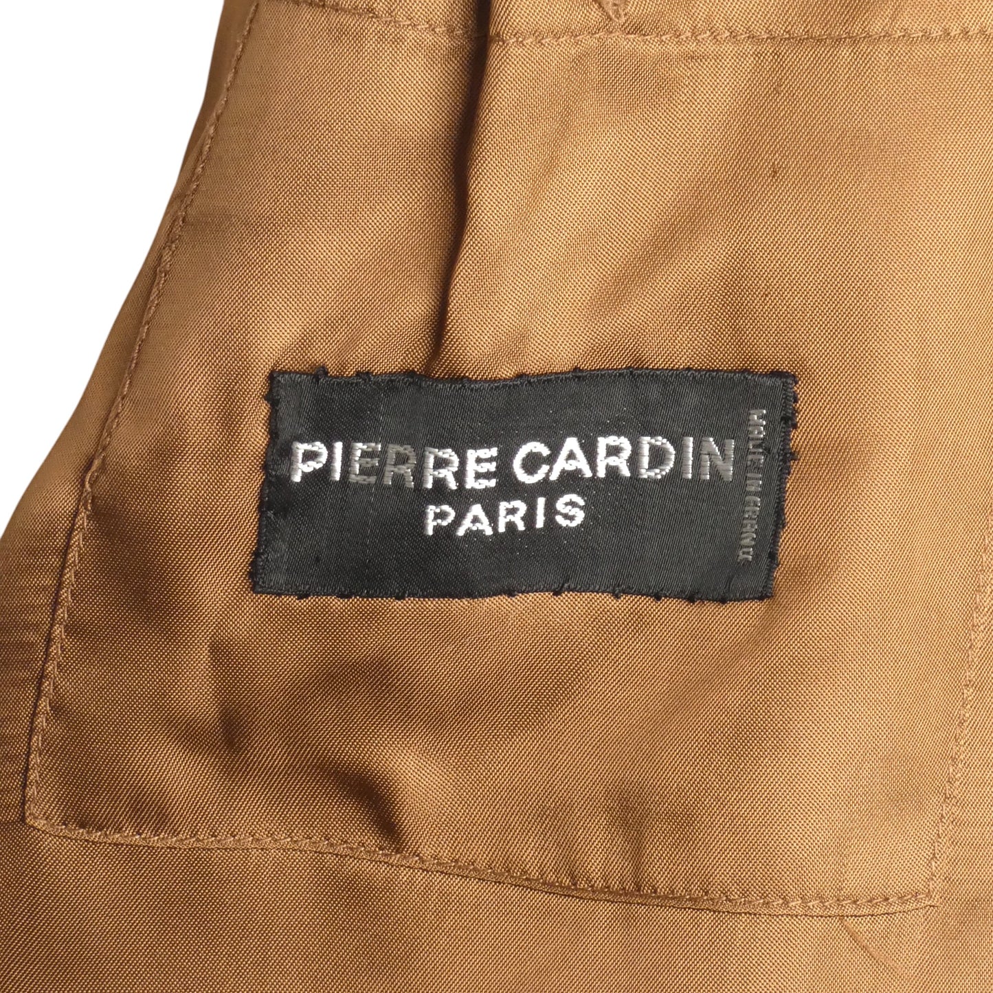 PIERRE CARDIN HAUTE COUTURE- 1980s Brown Cotton Leisure Suit, Size Medium