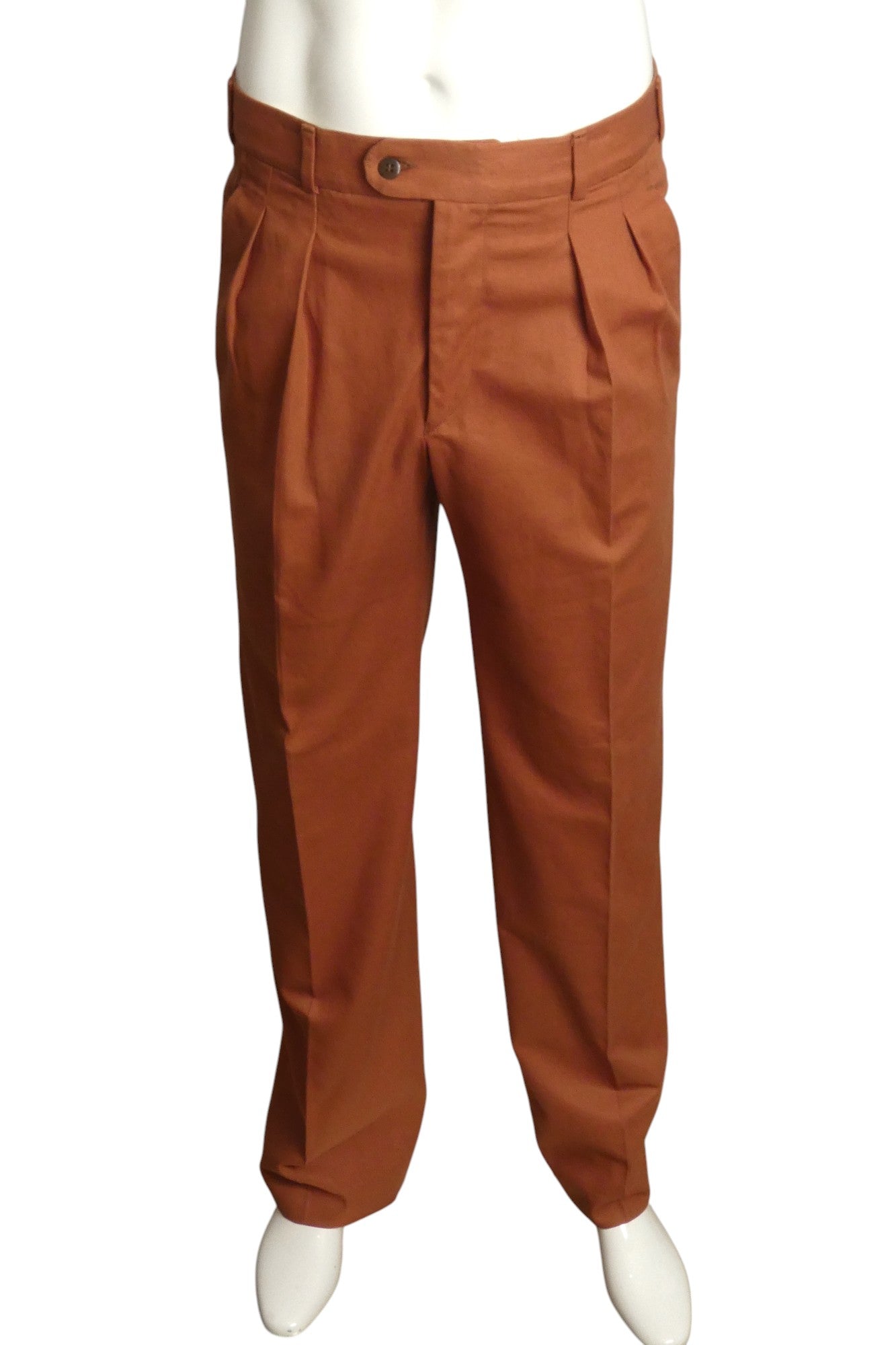 PIERRE CARDIN HAUTE COUTURE- 1980s Brown Cotton Leisure Suit, Size Medium