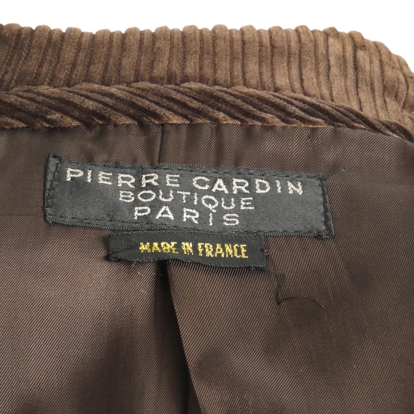 PIERRE CARDIN BOUTIQUE- 1970s Brown Corduroy Jacket, Small
