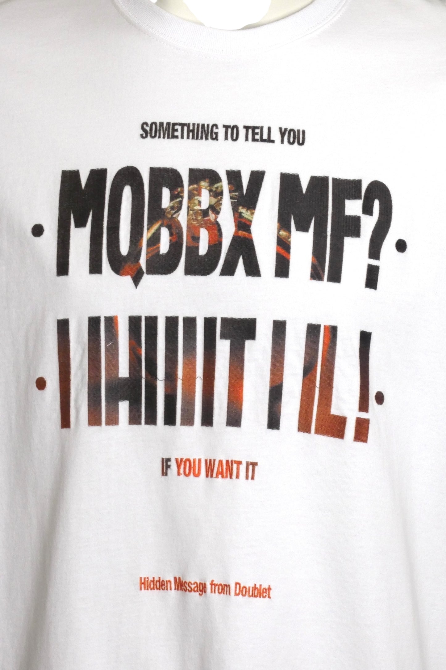 DOUBLET- NWT Hidden Message T-Shirt, Size Small