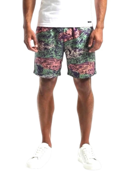 2023 Silk Print Shorts,Waist 32