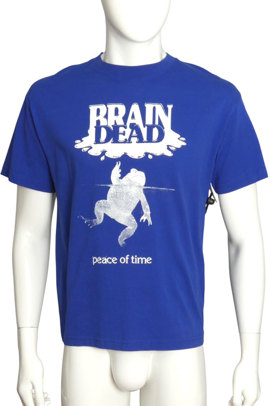 BRAIN DEAD- Blue "Peace of Time" T-Shirt, Size Small