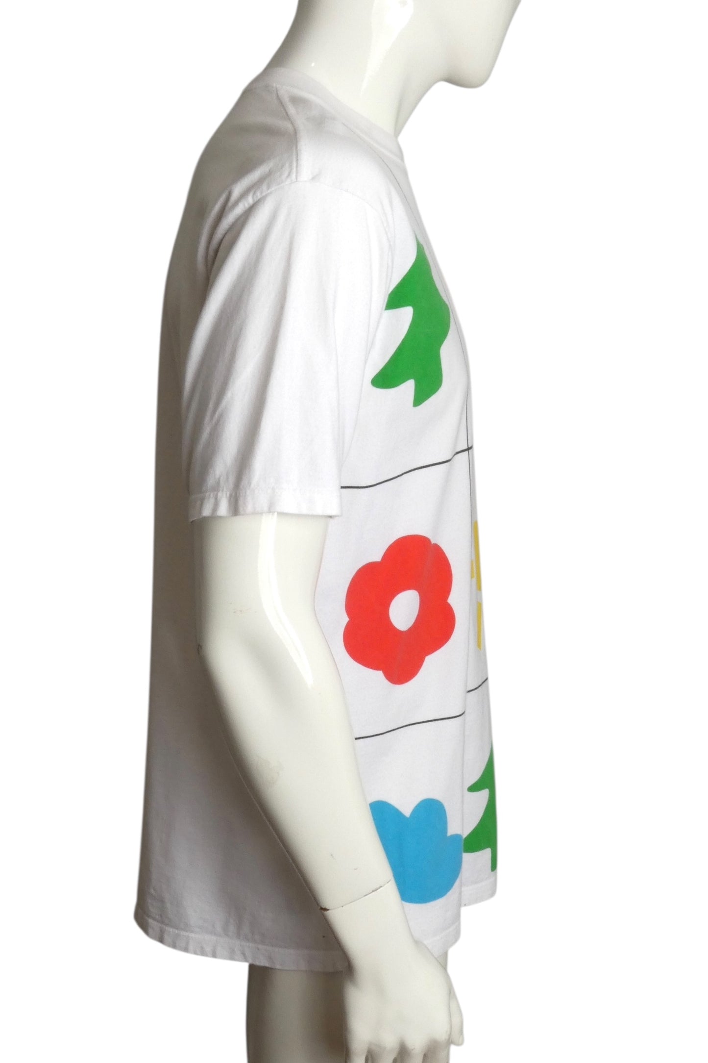 COURREGES- Graphic Print T-Shirt, Size Large