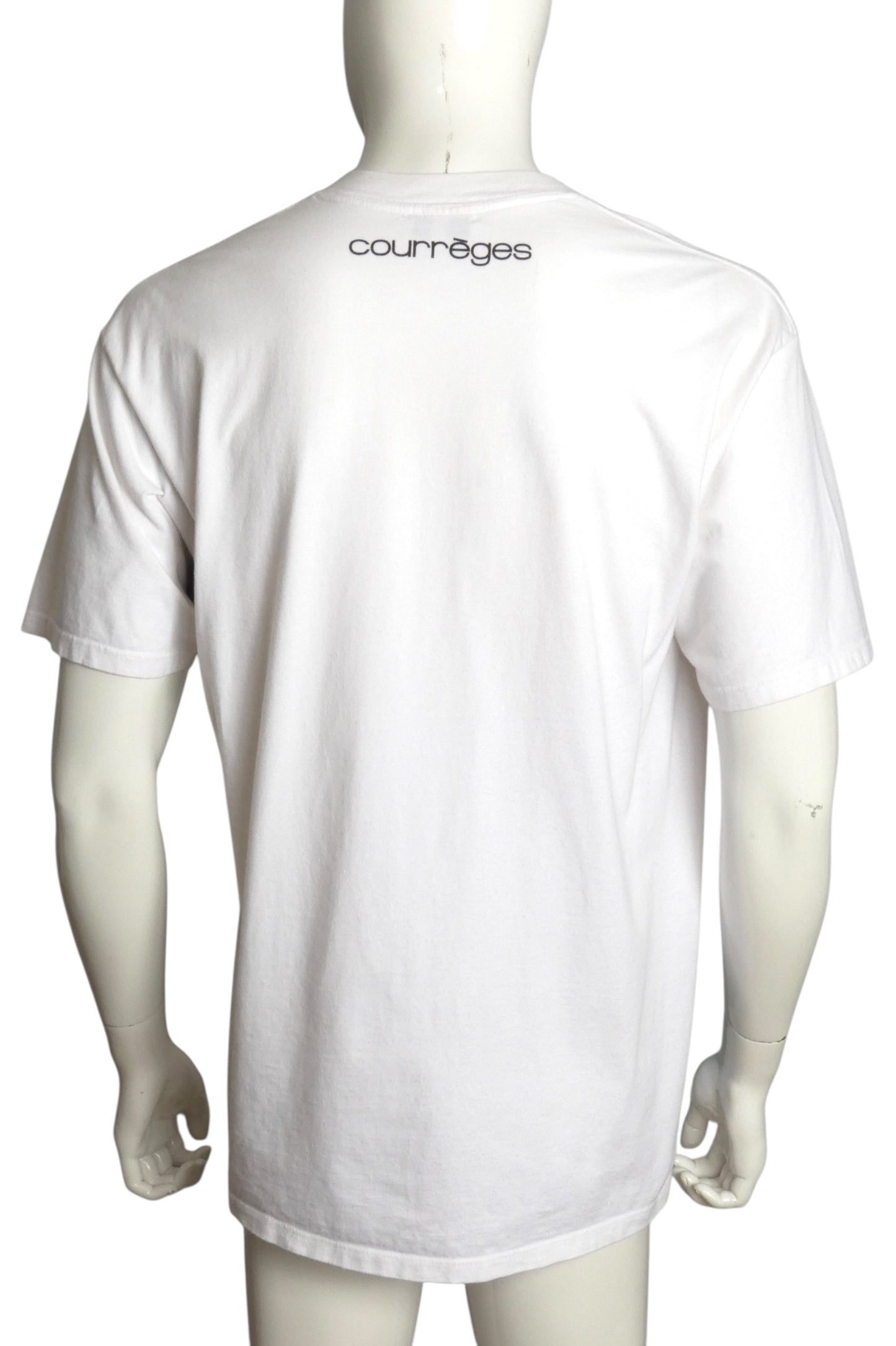 COURREGES- Graphic Print T-Shirt, Size Large